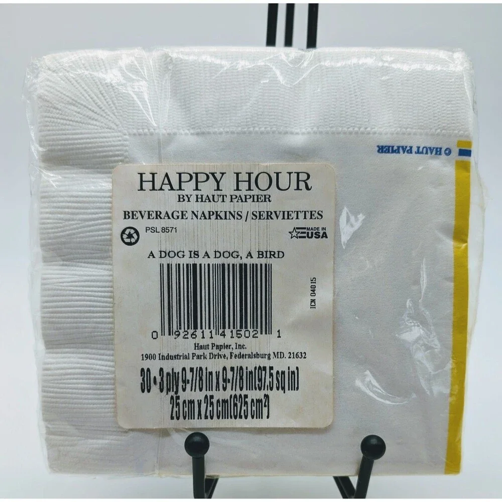 VTG Novelty Haut Papier Beverage Napkins 